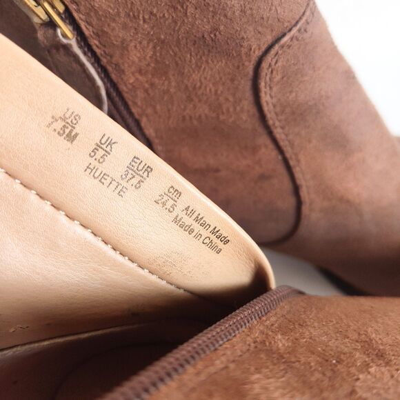 Franco Sarto Huette Boho Leather Western Ankle Boots Booties Size 7.5 Block Heel - Picture 8 of 8